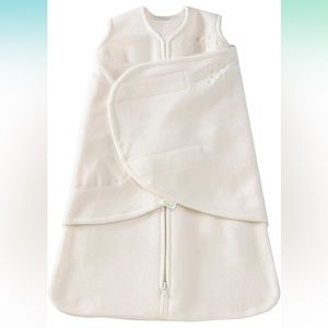 Halo fleece sleep sack swaddle newborn/0-3 month - white
